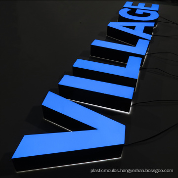 Professional Custom  Illuminated Acrylic 3D Led Letter Sign With Vinyl